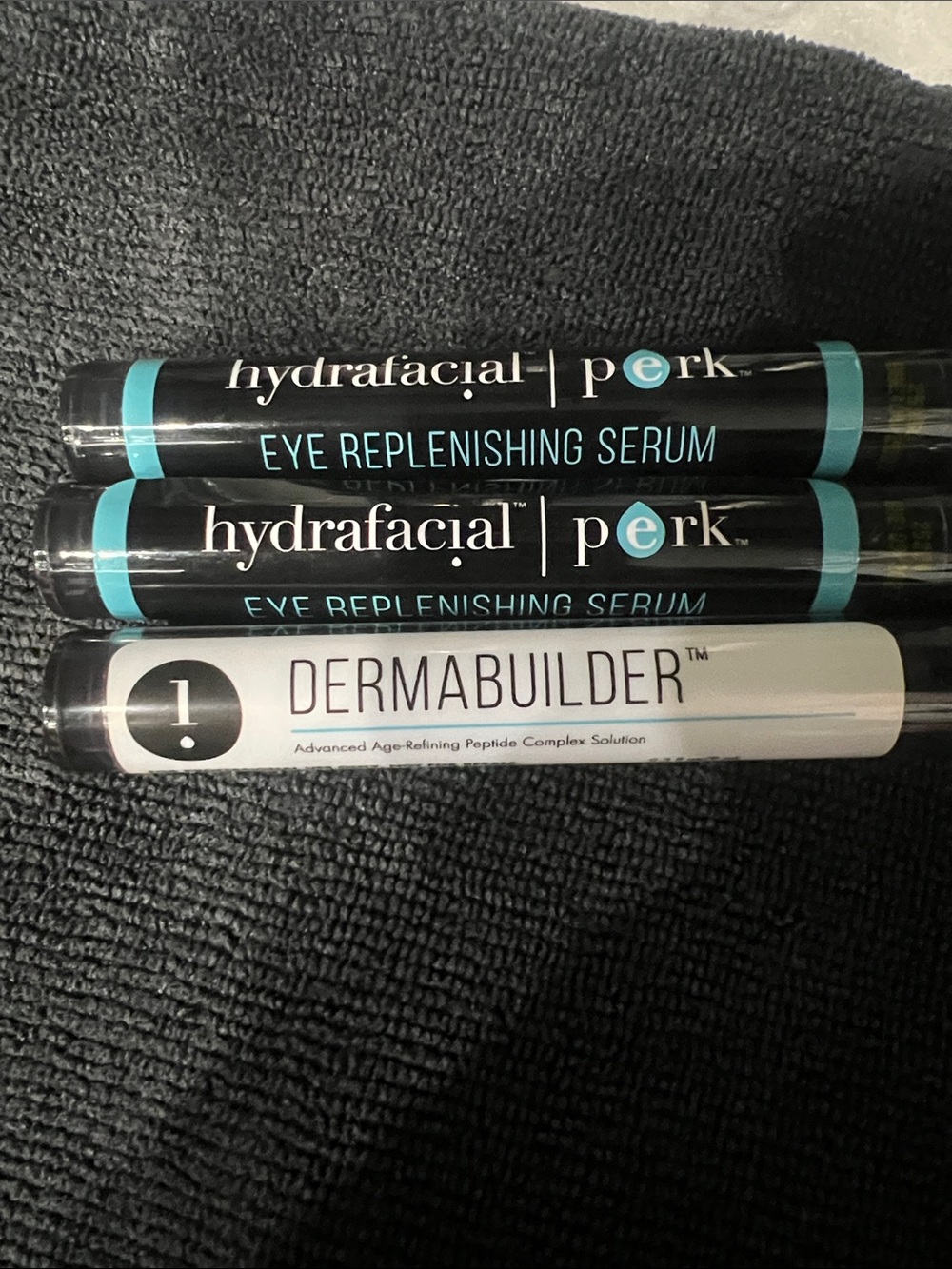 Hydrafacial Perk Eye Replenishing Serum & Dermabuilder Serums 3 total